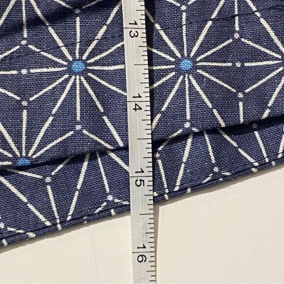 A New Day High Waisted Pull On Linen Blend Blue Starburst Shorts Women's XXL - Picture 9 of 10